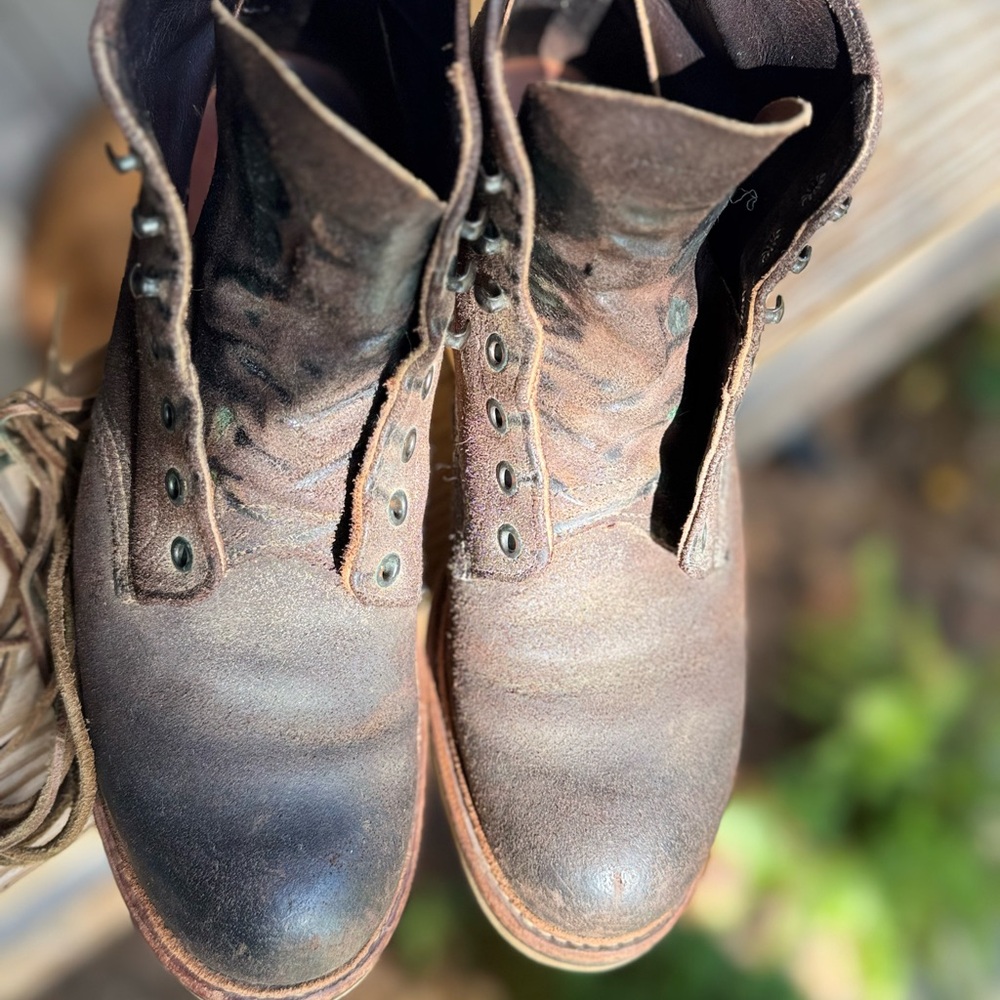 Red Wing Muleskinner Roughout Leather Boots - Picture 10 of 14
